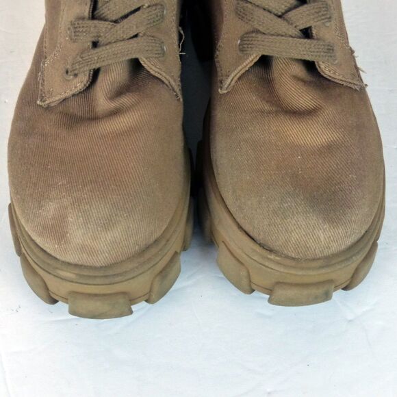 Circus Sam Edelman Boots Womens 8 Brown Dane Canvas Chunky Lug-Sole Combat - Picture 6 of 15
